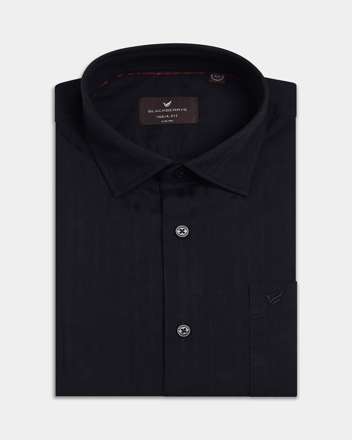Black Stripe Shirt - Oreia