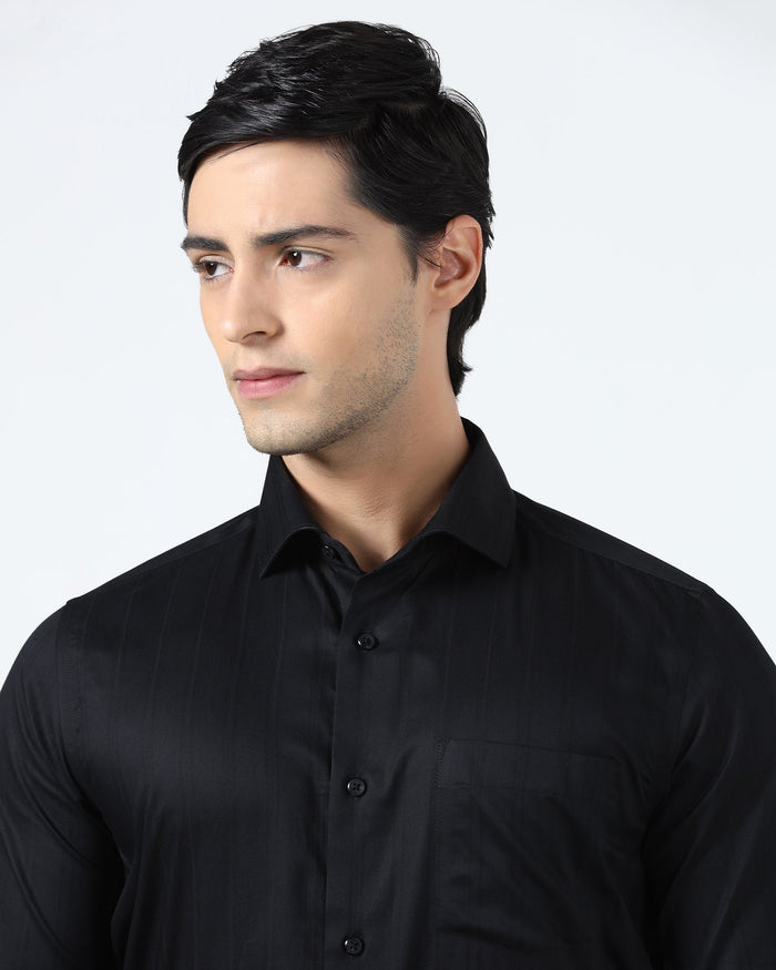 Black Stripe Shirt - Phloem
