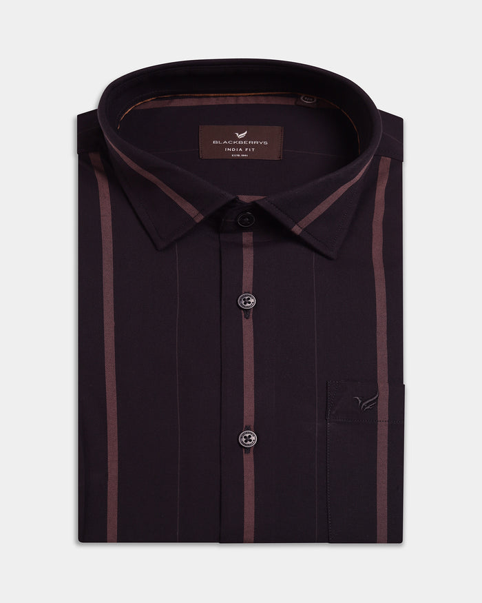 Black Striped Shirt - Kyton