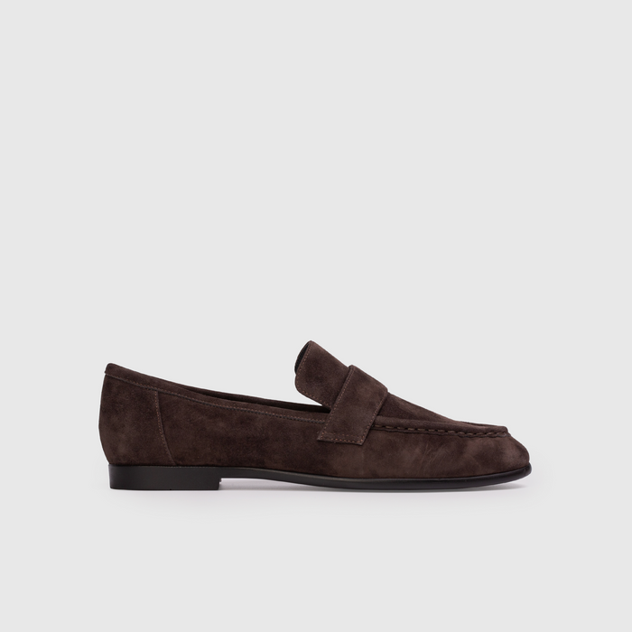 Brown suede loafer | Lead