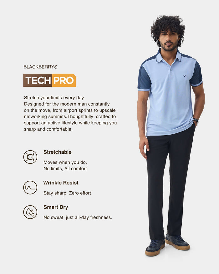 Black TechPro Stripe Trouser - Martini