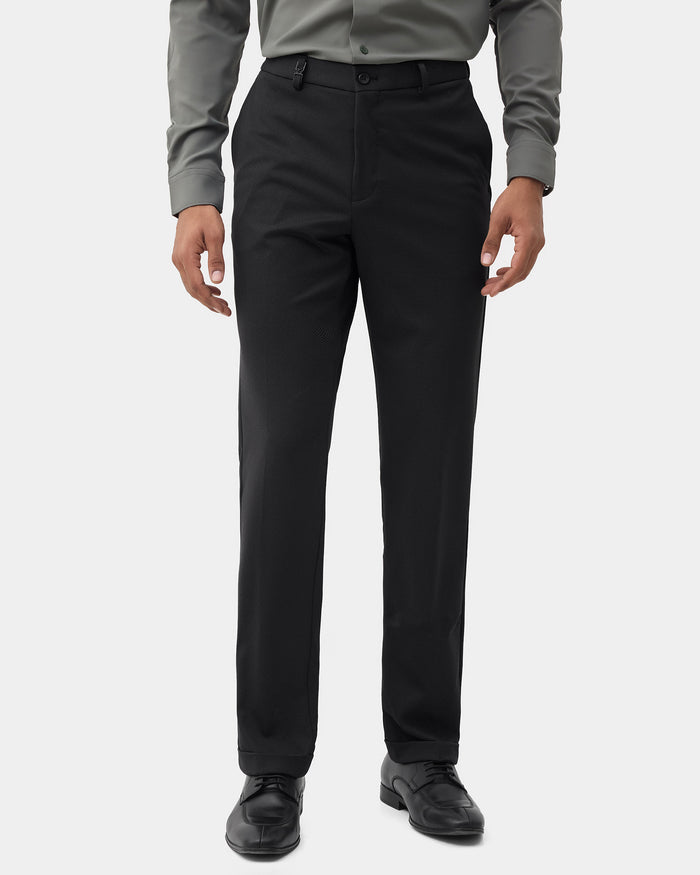 CLEAN FRONT SUPER SLIM FIT STRUCTURE TROUSER