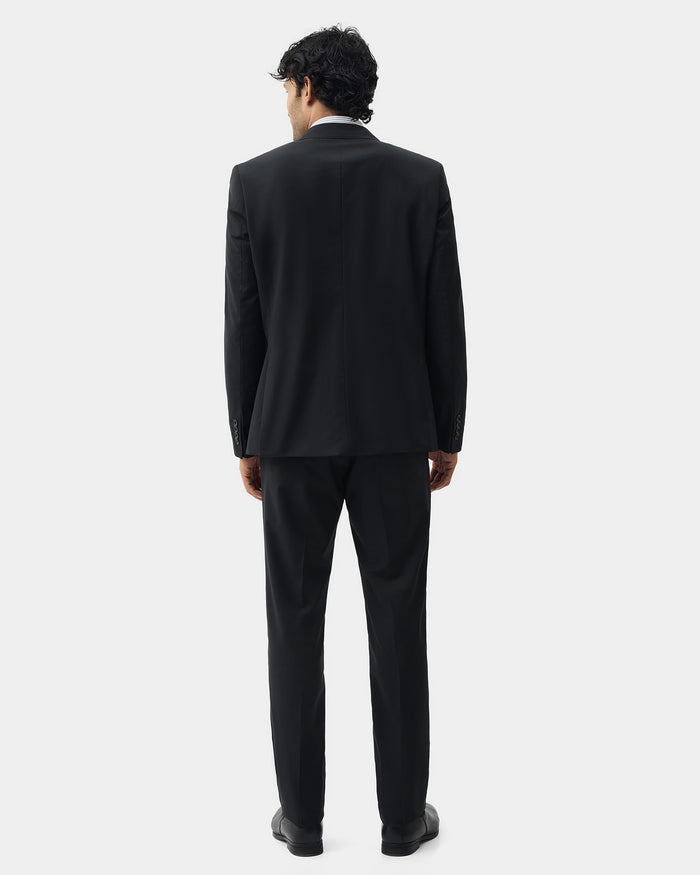 Black Two Piece Textured Suit - Atoll