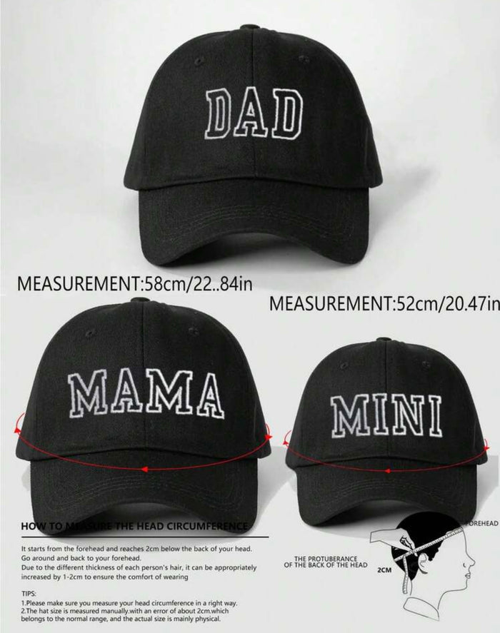 Blooming Wisdom Baseball Caps (Dad-Mama-Mini)