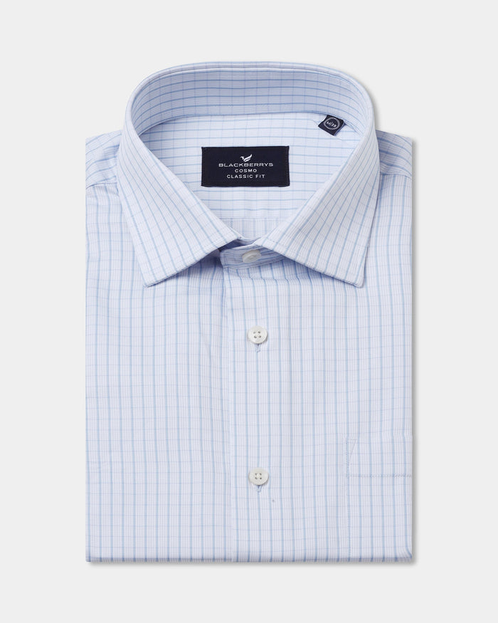 Blue Check Shirt - Dennis