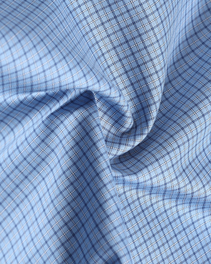 Blue Non Iron Check Shirt - Episode
