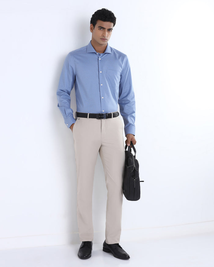 Blue Non Iron Check Shirt - Episode