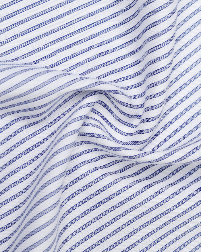 Blue Non Iron Stripe Shirt - Eden