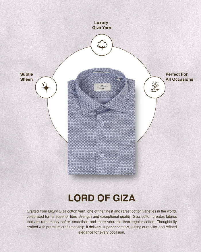 Blue Printed Shirt - Alfonzo