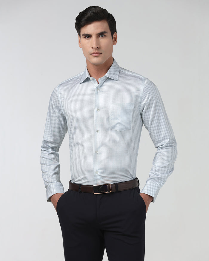 Blue Printed Shirt - Tiffany