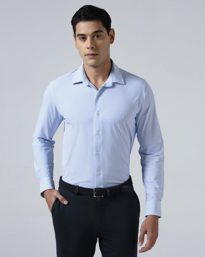 Blue TechPro Check Shirt - Velocity
