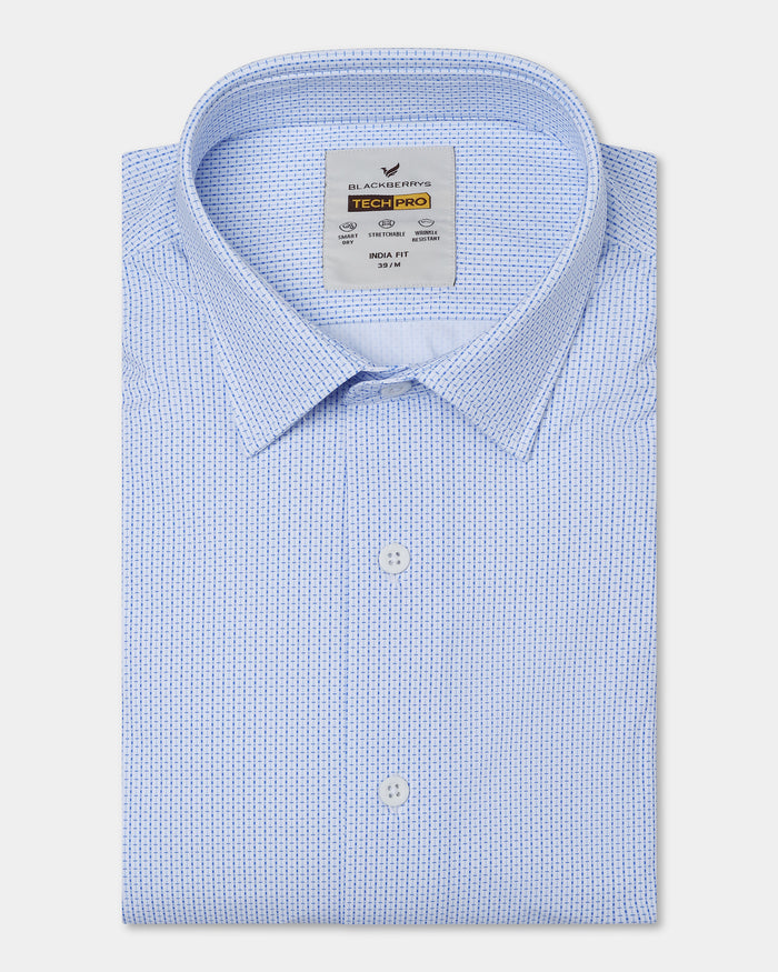 Blue TechPro Check Shirt - Velocity