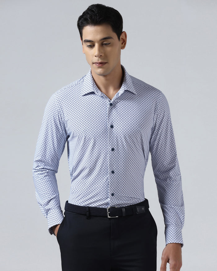 Blue TechPro Printed Shirt - Fossil