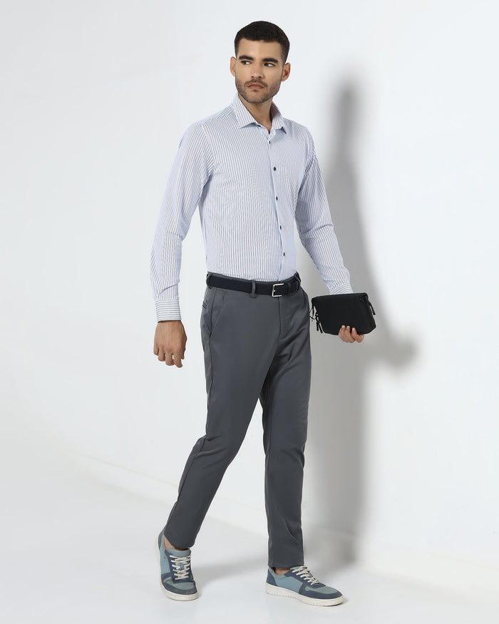 Blue TechPro Stripe Shirt - Skate