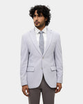 Blue Textured Blazer - Mit