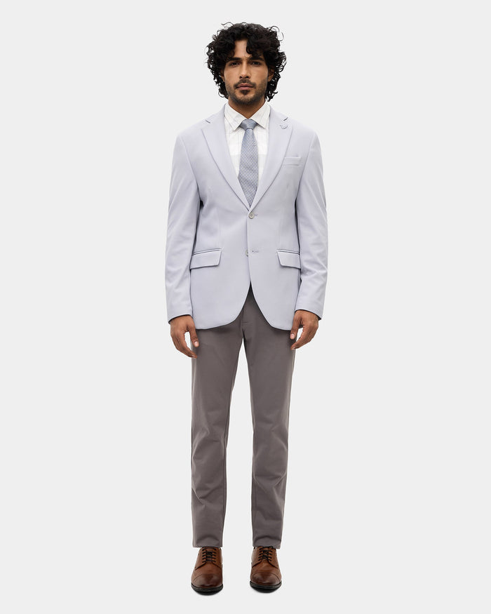 Blue Textured Blazer - Mit