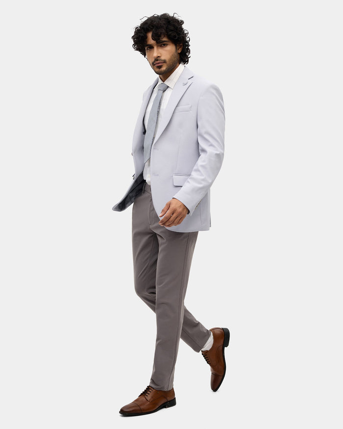 Blue Textured Blazer - Mit