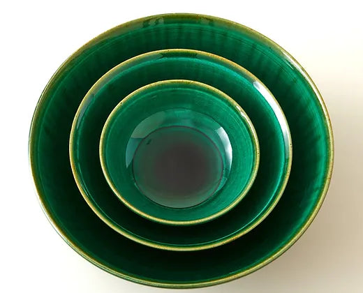 Bowl, Handmade bowl Jade 6"