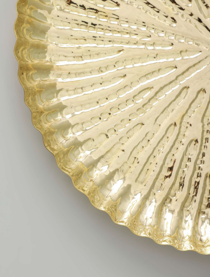 Bowl, Memories Of Bundi, brass 9"dia
