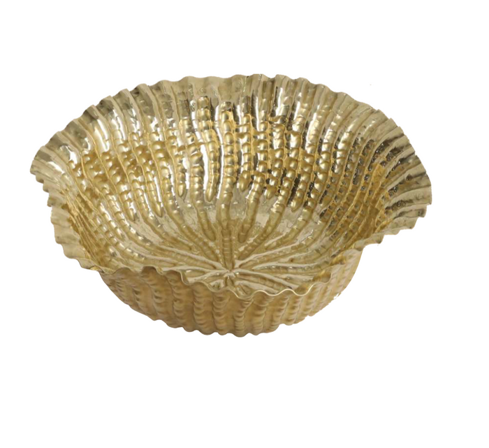 Bowl, Memories Of Bundi, brass 9"dia