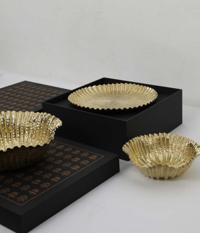 Bowl, Memories Of Bundi, brass 9"dia