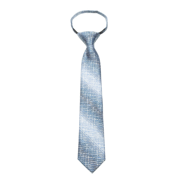 Boys Zipper Tie – Arctic Brushstroke