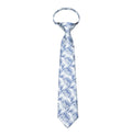 Boys Zipper Tie – Blue Chalk Check
