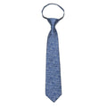 Boys Zipper Tie – Denim Grid