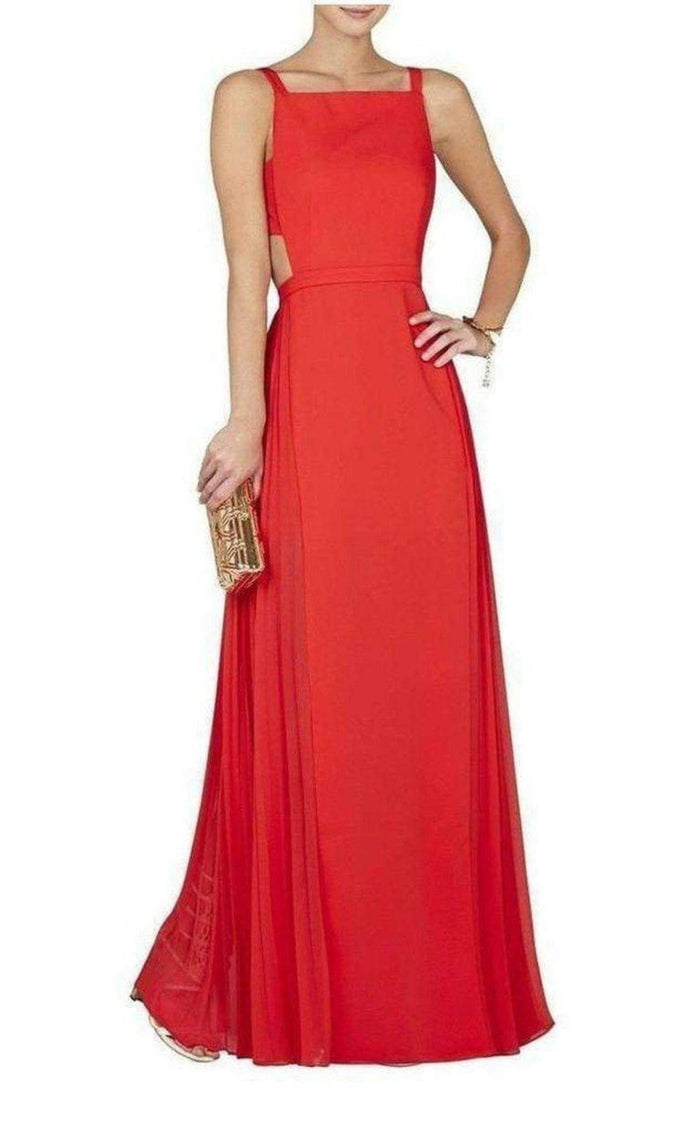 BCBGMAXAZRIA Brielle Sleeveless Side - Pleated Gown - Runway Catalog