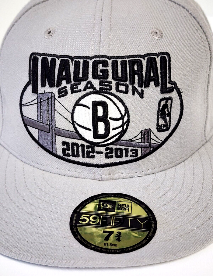 Brooklyn Nets New Era 59 Inaugural Season 12-13 NBA Fitted Hat - Clique Apparel