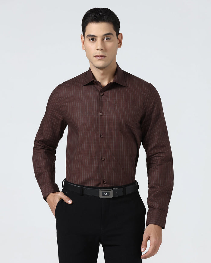 Brown Check Shirt - Canoe