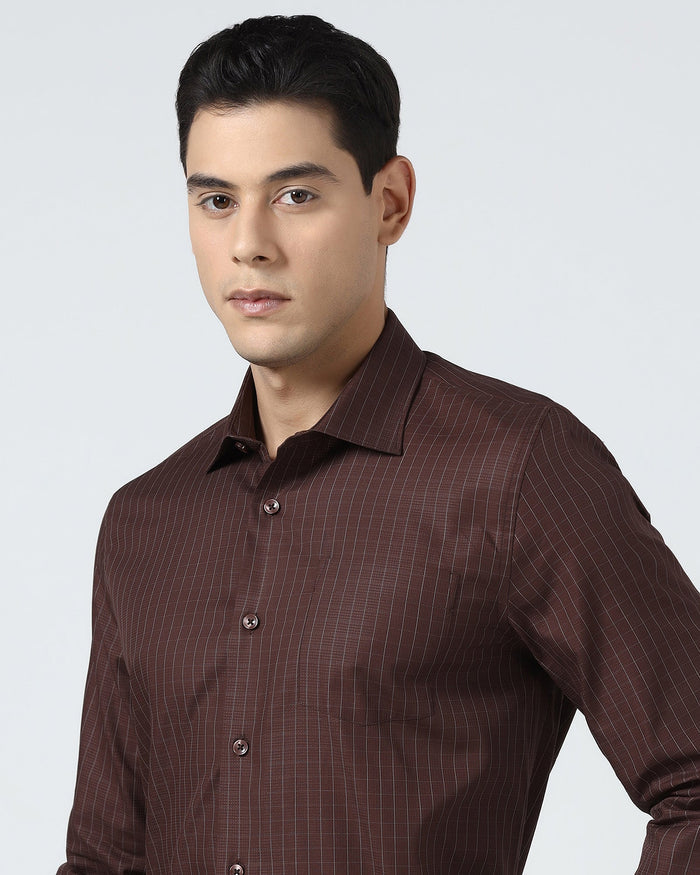Brown Check Shirt - Canoe