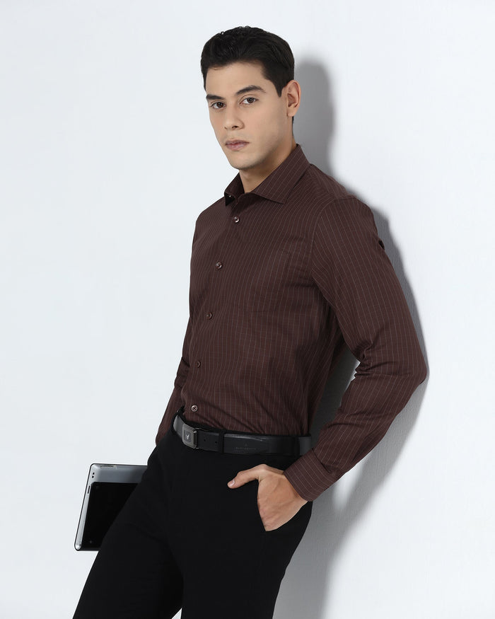 Brown Check Shirt - Canoe