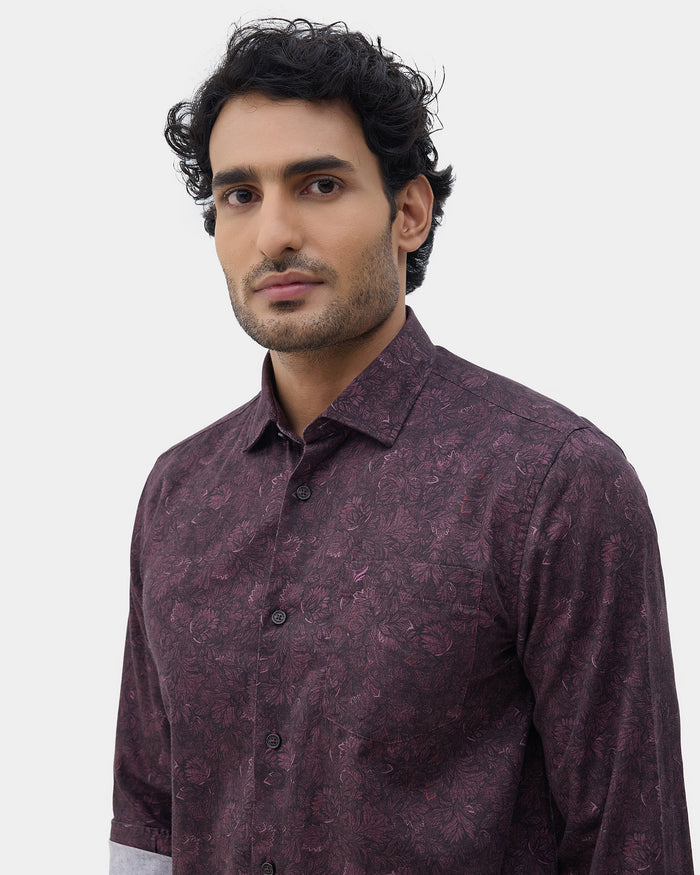 Brown Printed Shirt - Kodak