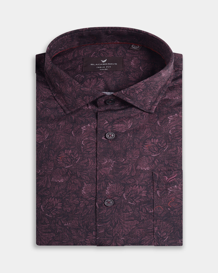 Brown Printed Shirt - Kodak