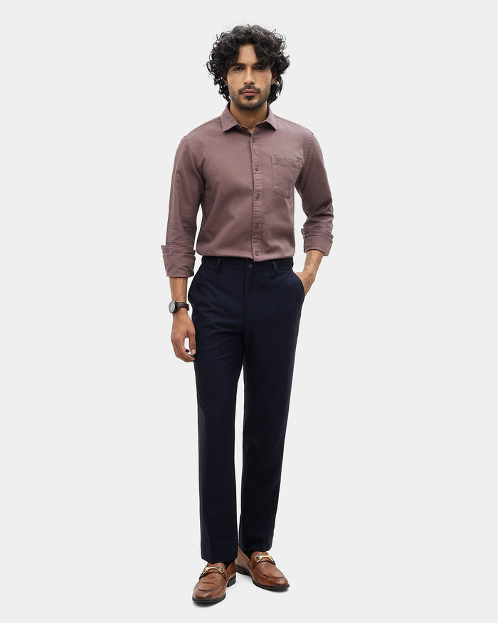Brown Textured Shirt - Caty