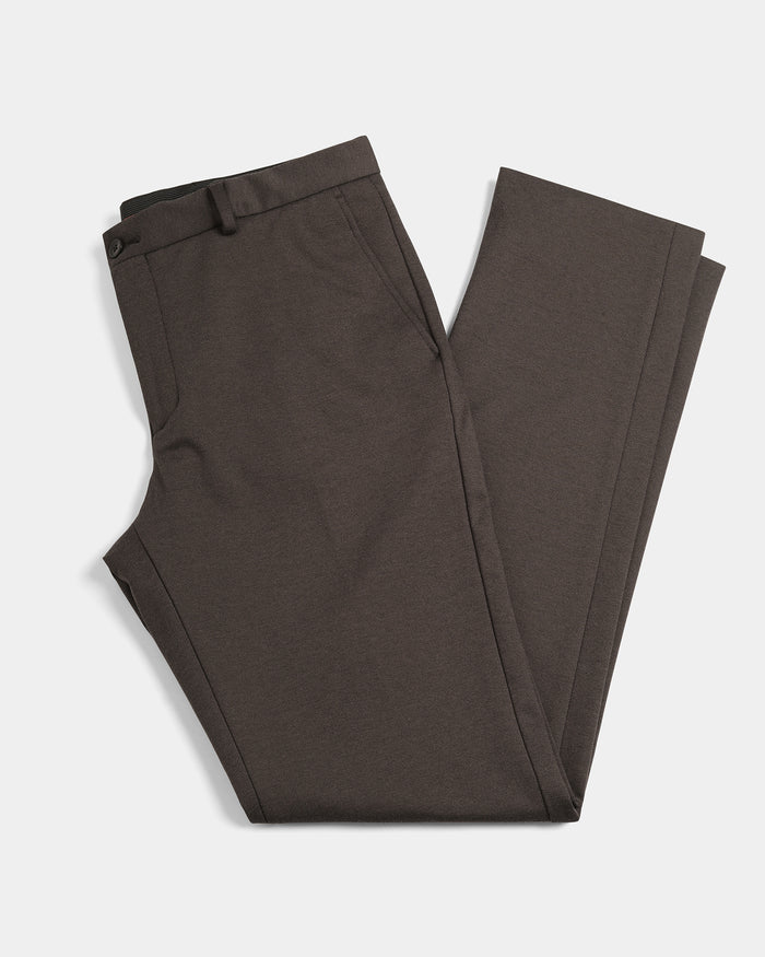 Brown Textured Trouser - Jay