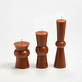 Candle, Tall Pillar, Burnt Amber