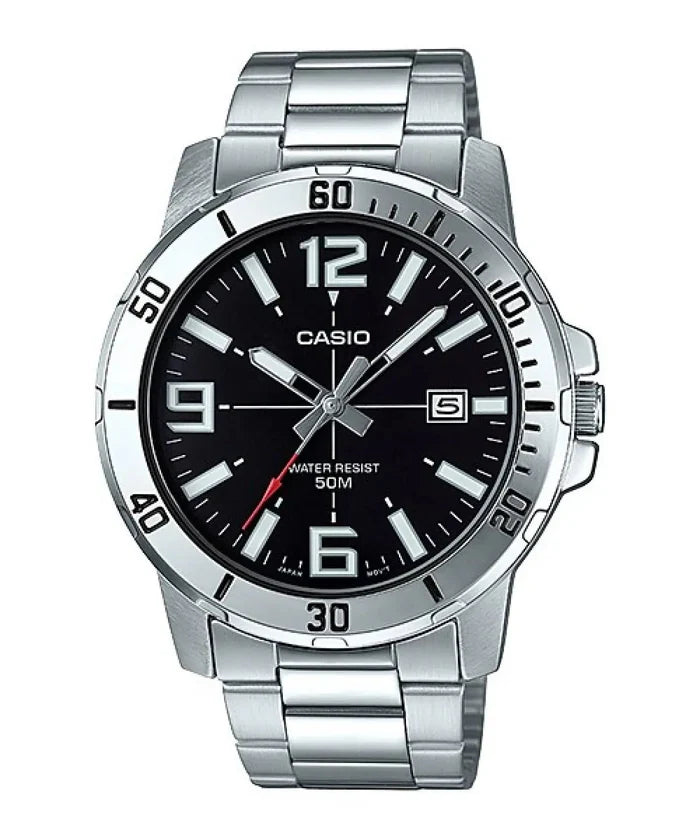 Casio Enticer Analog Black Dial Men's Watch - MTP-VD01D-1BVUDF (A1361 - Ashoka Watch Company
