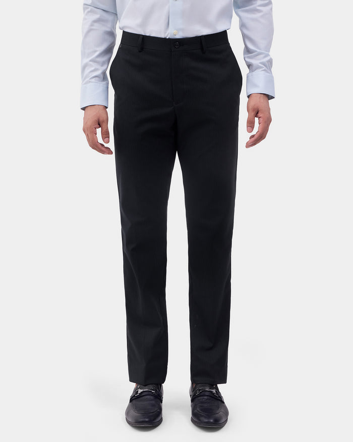 CLEAN FRONT SUPER SLIM FIT STRIPE TROUSER