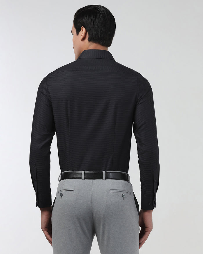 Charcoal Textured Shirt - Robin