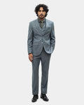 Charcoal Three Piece Check Suit - Celton