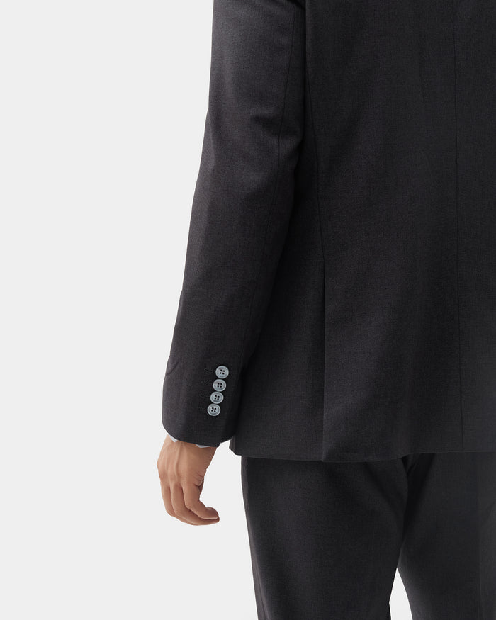 Charcoal Two Piece Solid Suit - Gesto