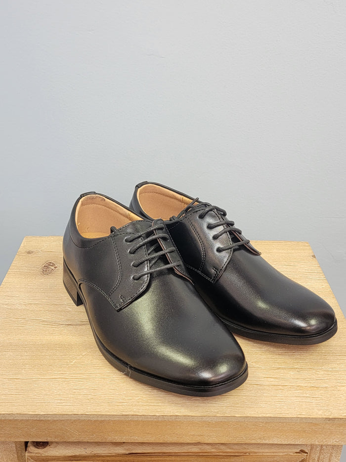 Black dress shoes for boys.
