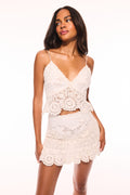 Cherie Crochet Mini Skirt
