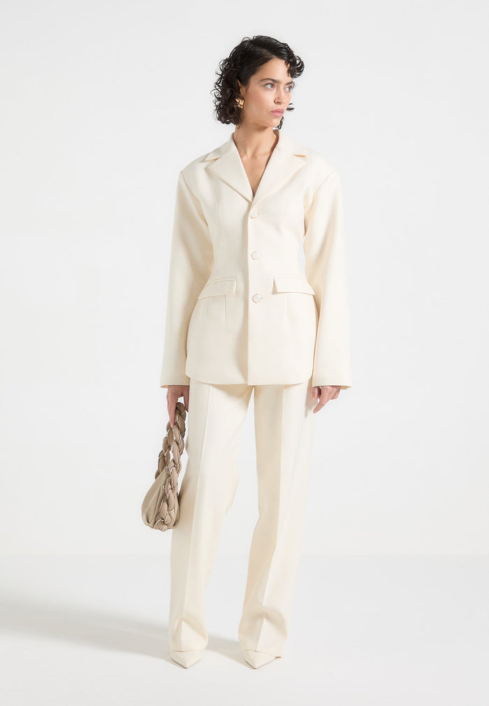 claire-wide-shoulder-cinch-waist-blazer-cream