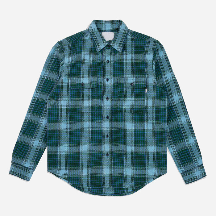 CLASSIC PLAID OVERSHIRT - GREEN CHECK