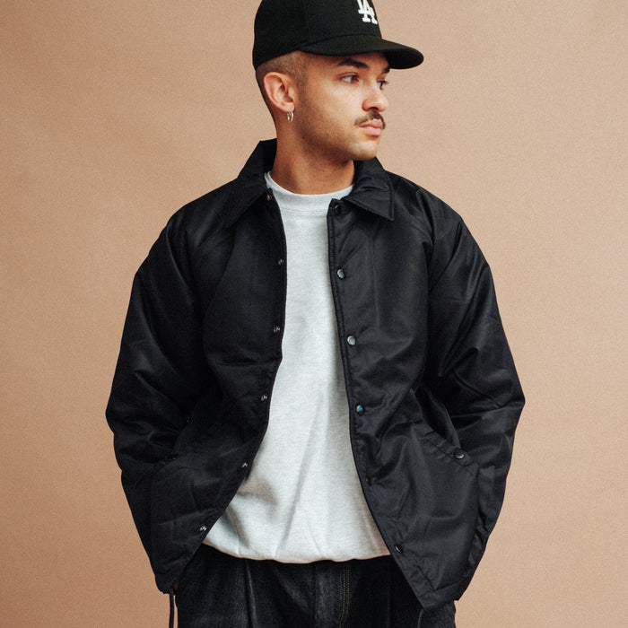 COACH JACKET FUR LINED - BLACK