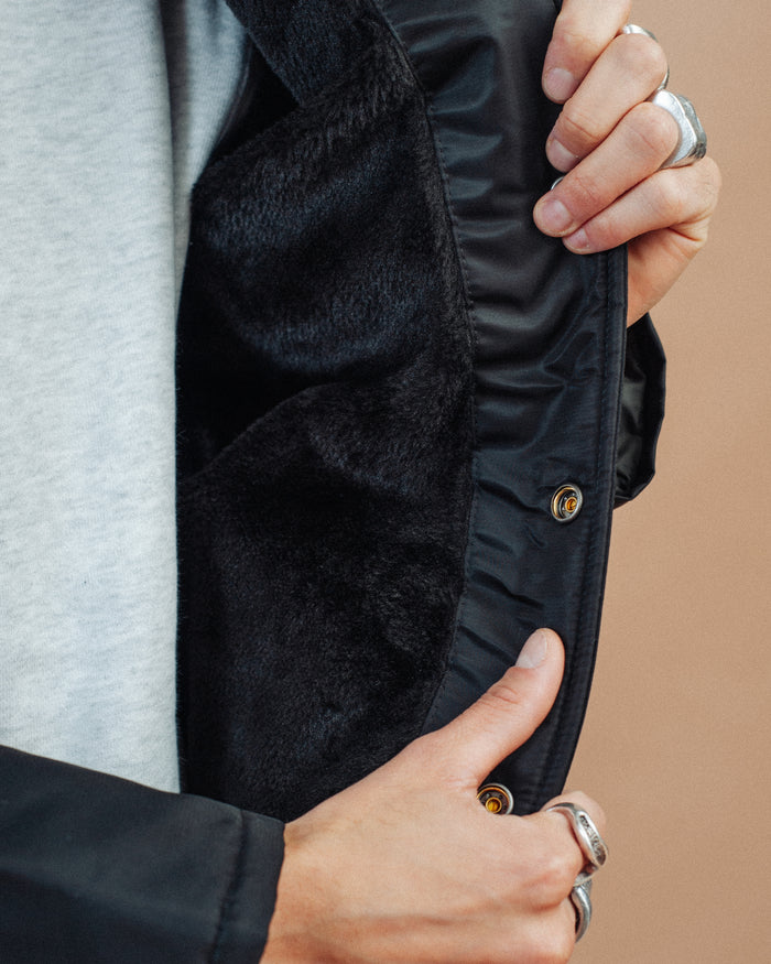COACH JACKET FUR LINED - BLACK