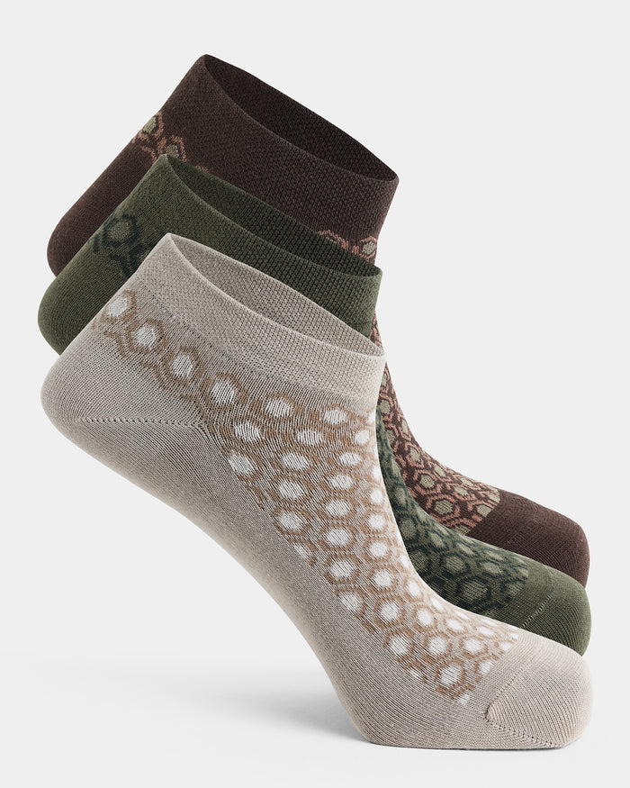 Combed Cotton Ankle Length Socks Pack of 3 - Alta